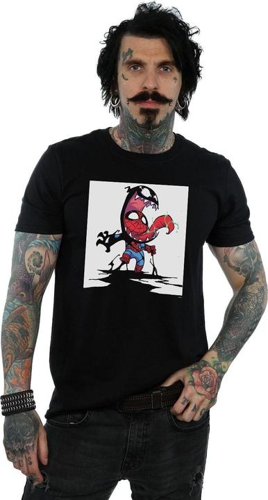 Actual product image Mens Spider-Man Venom Cartoon T-Shirt (3XL)