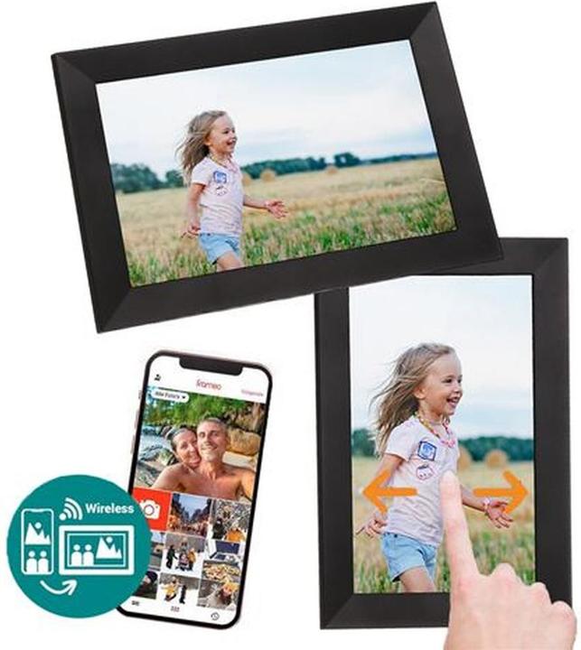 Actual product image Benel Frameo Digital Photo Frame HF-101B Black 10.1 Inch (10.10", 1280 x 800 pixels)