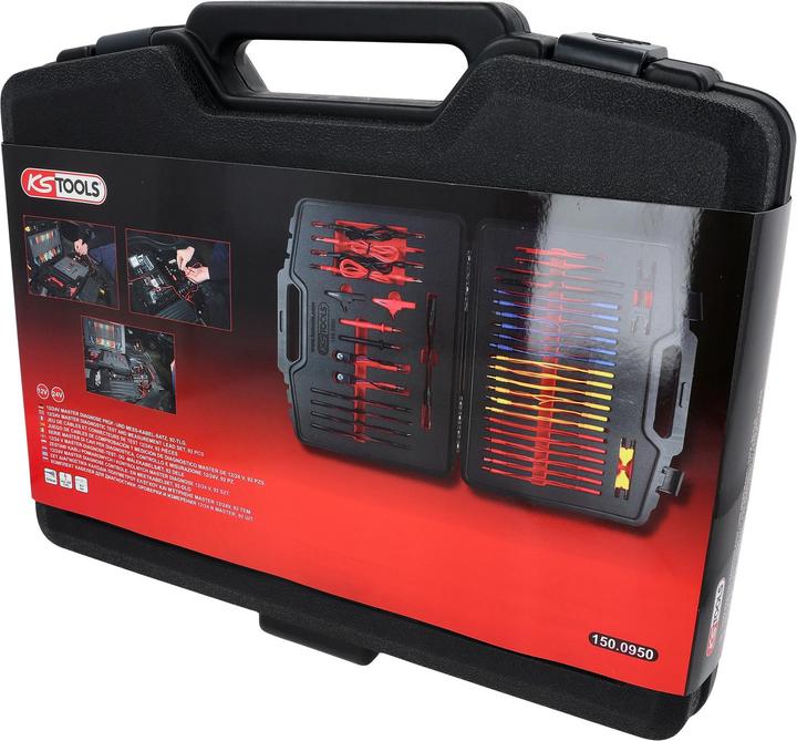 Actual product image KS Tools Kit de câbles de test et de mesure 12/24V Master diagnostics, 92 pcs (92 pieces)
