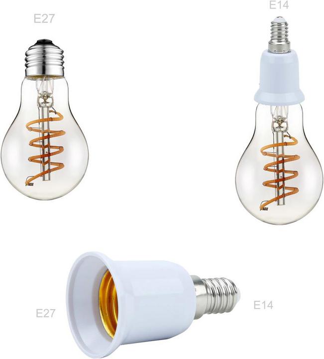 Image du produit Intirilife Adaptateur de culot d'ampoule E14 vers E27