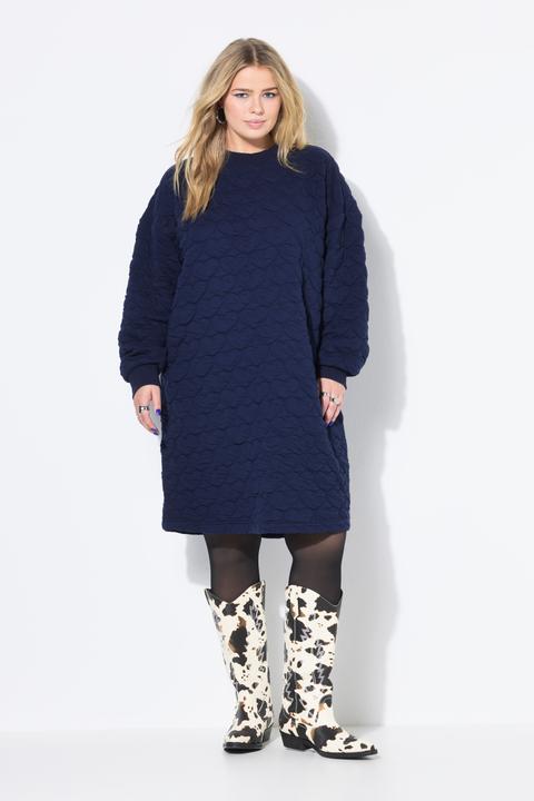 Image du produit Studio Untold Robe mini en molleton, coupe oversize, matelassage COEURS (50, 52)