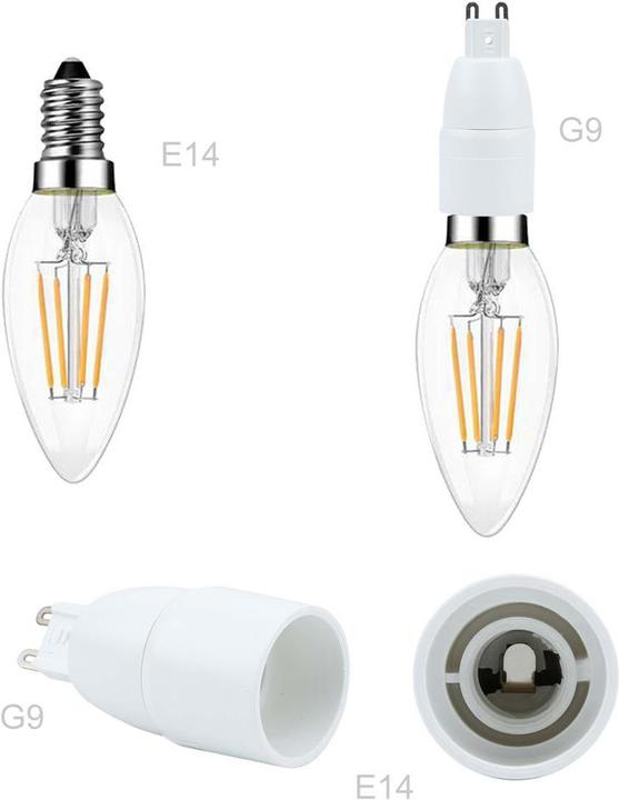 Actual product image Intirilife G9 to E14 Lamp Base Adapter