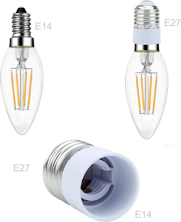 Immagine prodotto Intirilife Adattatore per base lampada da E27 a E14