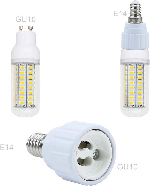 Produktbild Intirilife E14 auf GU10 Lampensockel Adapter