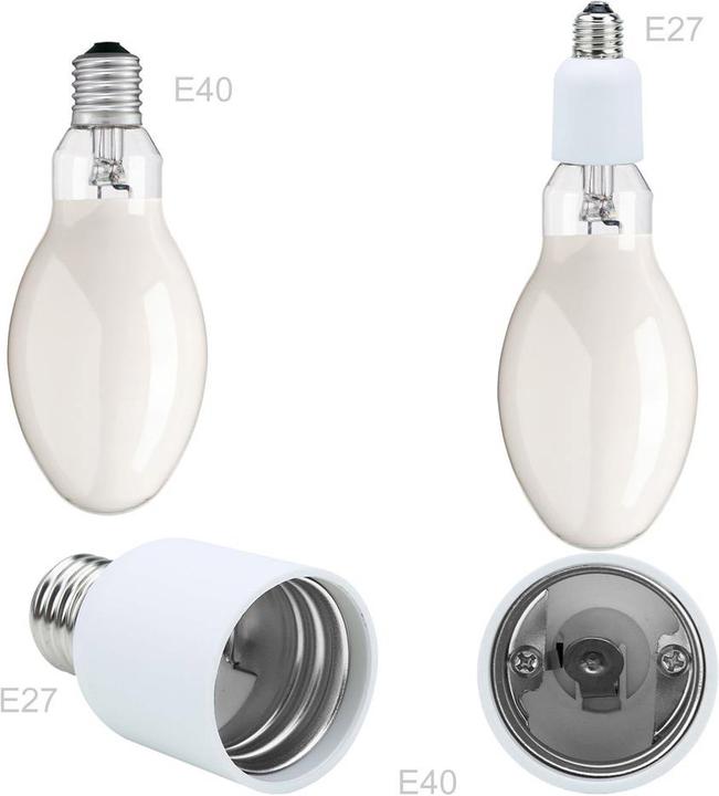 Actual product image Intirilife E27 to E40 Lamp Base Adapter