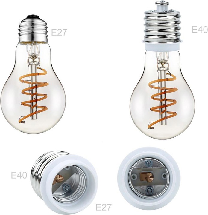 Produktbild Intirilife E40 auf E27 Lampensockel Adapter