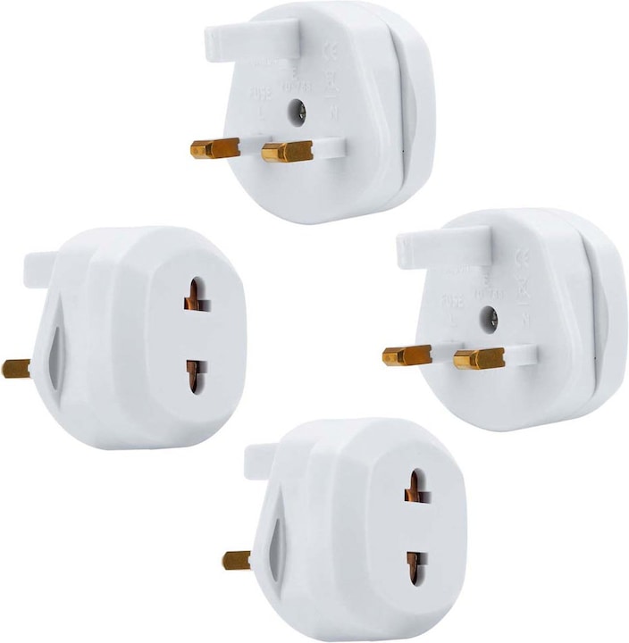 Image du produit Intirilife Jeu de 4 adaptateurs de prise UK type G vers USA type A