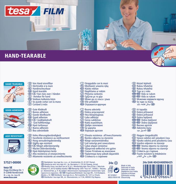 Actual product image tesa Adhesive tape can be torn by hand (19 mm)