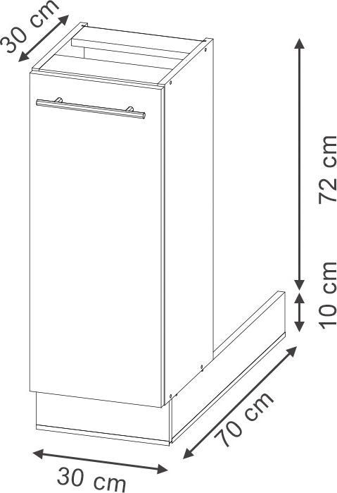 Image du produit Vicco Fame-Line (30 x 30 x 82 cm)