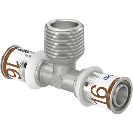 Uponor, Raccordo per tubo flessibile, MLC pres T-stk nip.16-1/2-16 - a gulvvarme- og brugsvand- og radiatorsystemer