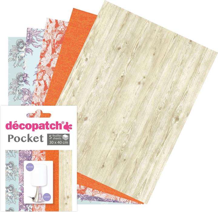 Actual product image Décopatch Decopatch paper No. 14, 5 sheets (20 g/m², 5x)