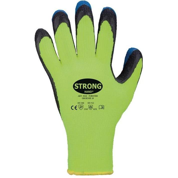 Thumbnail - Stronghand, Schutzhandschuhe, Handschuhe Forster Grösse 9 neon-gelb/blau EN 388, EN 511 PSA-Kategorie II (9)