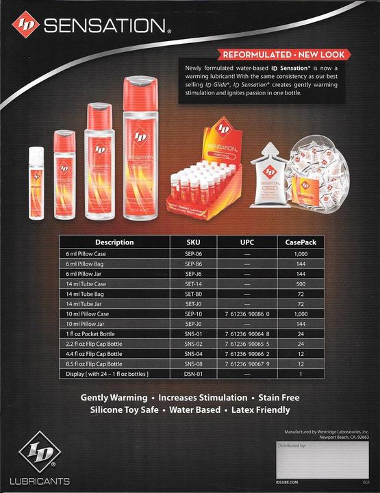 Produktbild ID Sensation Wärmendes Gleitmittel (130 ml)