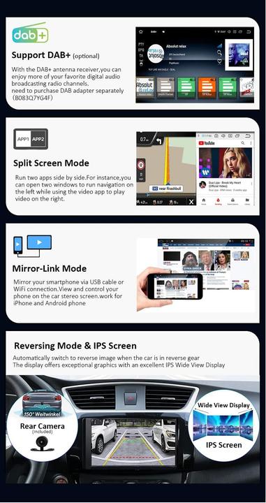 Actual product image Joyx Navi Android 10 Car Radio (MirrorLink, Apple Carplay, Android car)