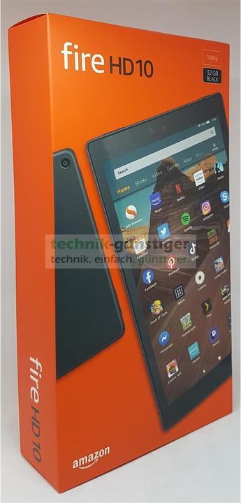 Image du produit Amazon Tablette Fire HD 10 (2019), 32 Go, octa-core, 2 Go de RAM, avec offres spéciales, Noir,... (10.10", 32 Go, Noir)