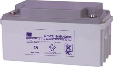 Actual product image Rs Pro Lead battery 12V 65Ah (12 V, 65000 mAh)