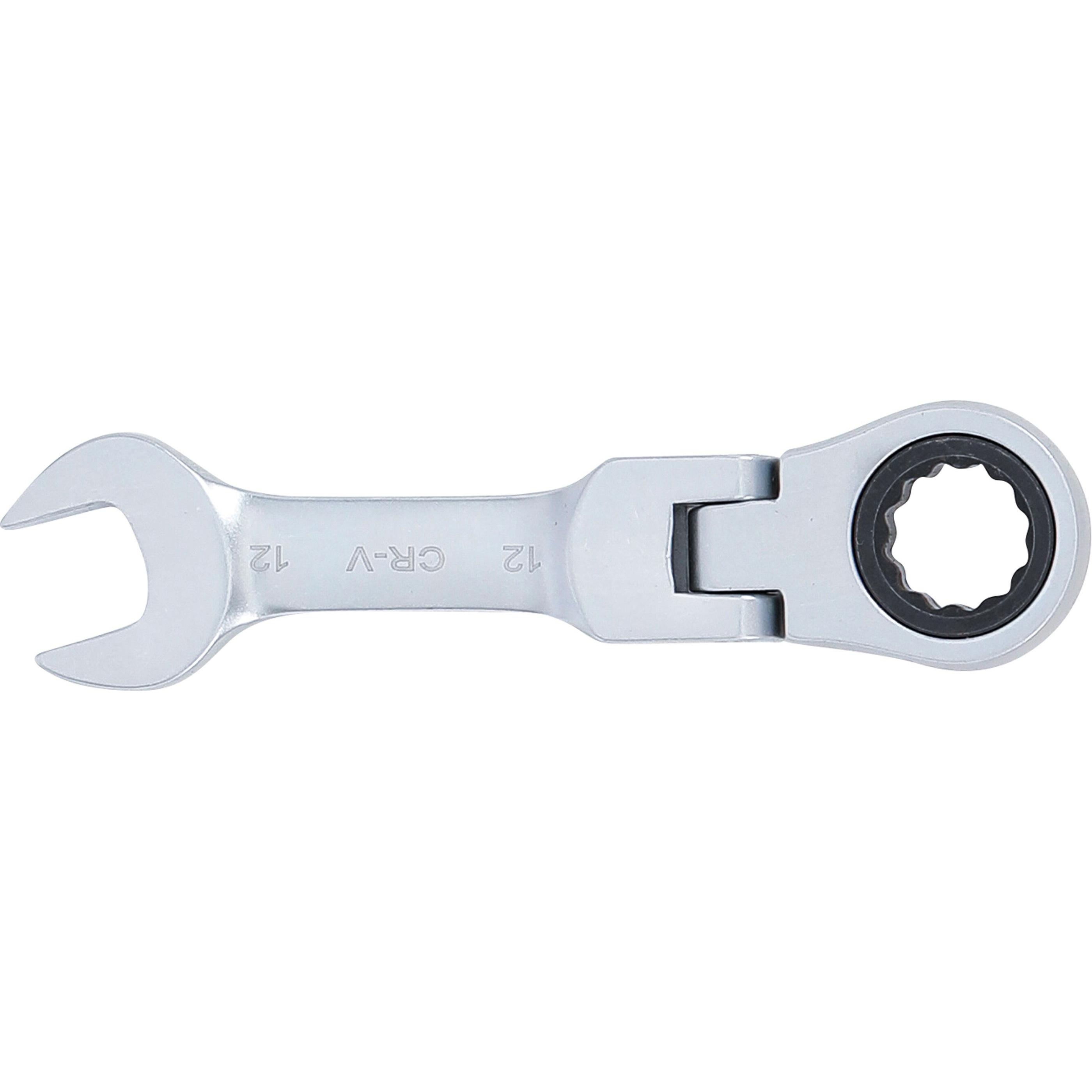 Thumbnail - BGS, Schraubenschlüssel, Ratschenring-Maulschlüssel kurz abwinkelbar SW 12 mm (12 mm)