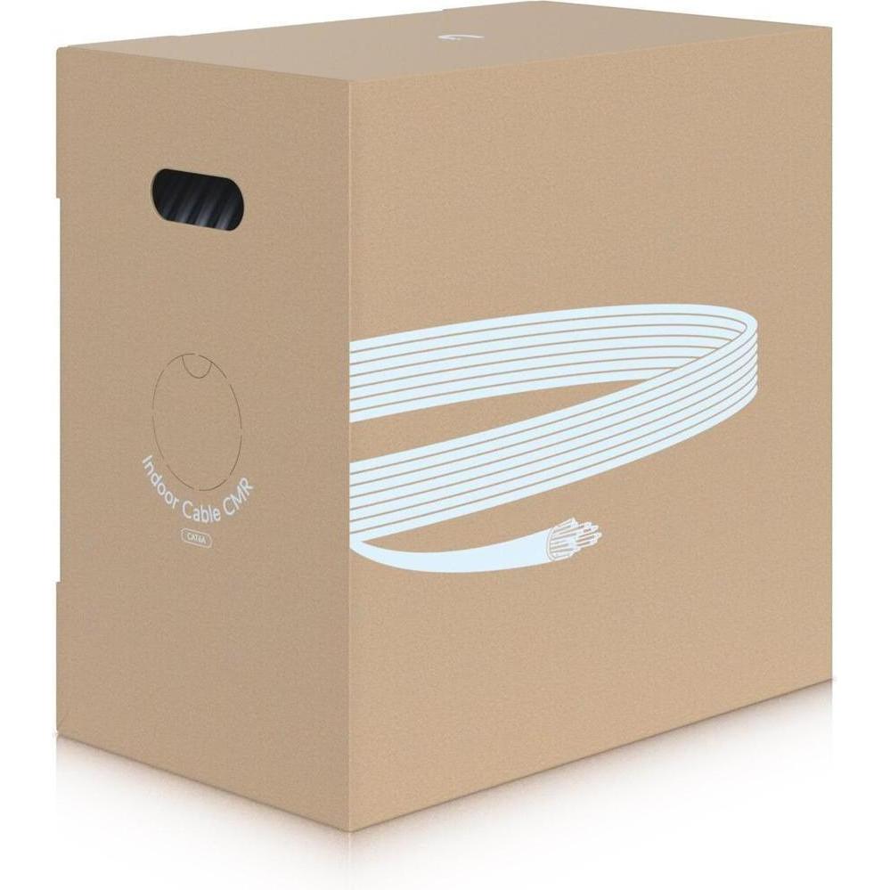 Ubiquiti UACC-CABLE-C6A-CMR - Patchkabel Cat.6a, UTP, 305m, weiss (UTP, CAT6a, 0.49 m), Netzwerkkabe