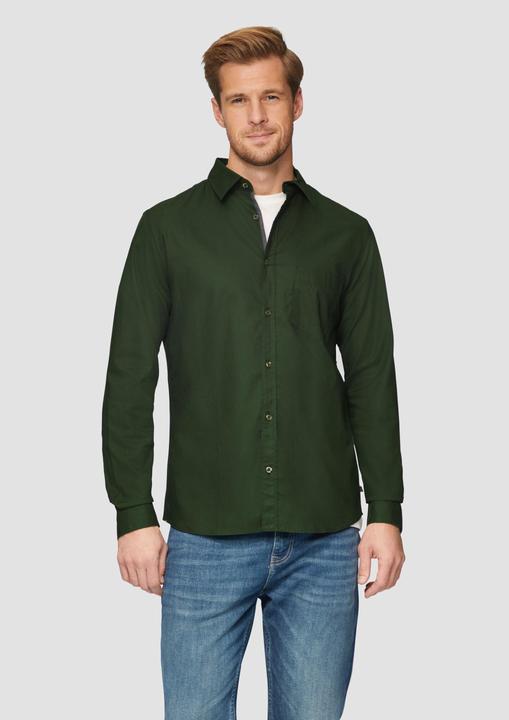 Actual product image S.Oliver Hemd Slim Fit: Strukturiertes Hemd mit Kentkragen (XXL)