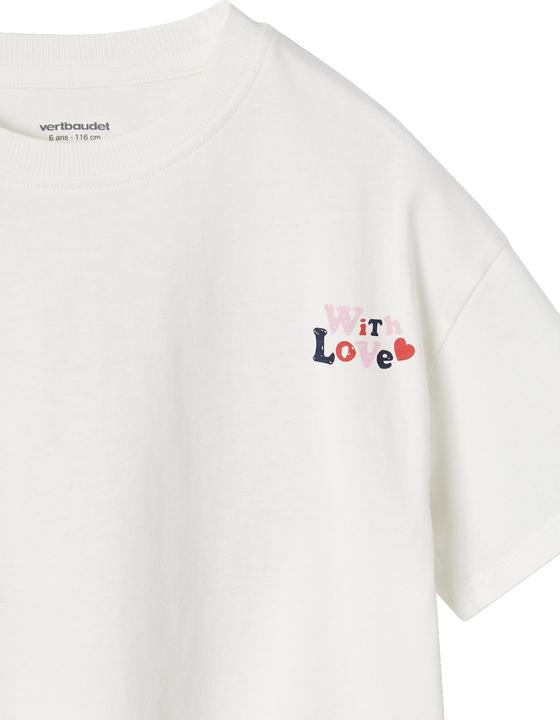 Produktbild Vertbaudet Bedrucktes Mädchen T-Shirt, leichte Oversized-Form (92)