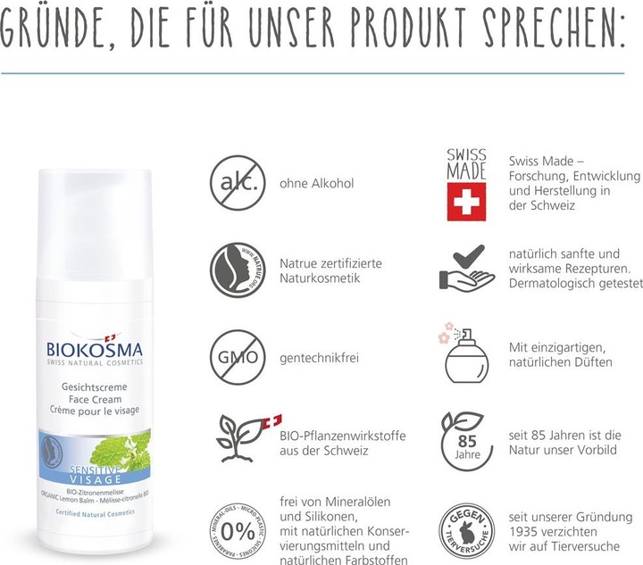 Produktbild Biokosma Sensitive Visage (50 ml)