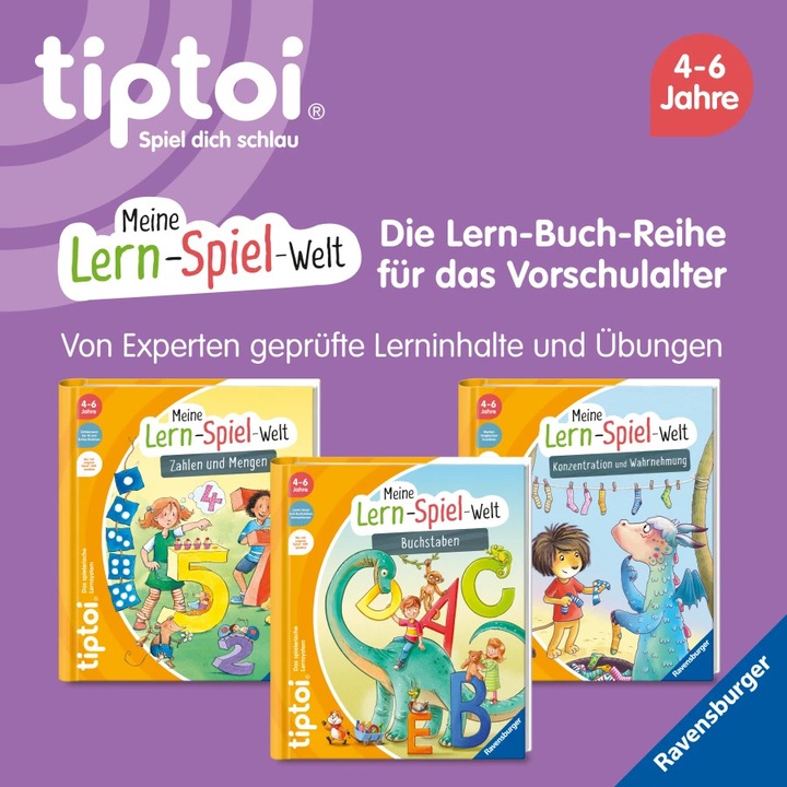 Actual product image tiptoi Meine Lern-Spiel-Welt: Konzentration und Wahrnehmung (German, Helen Seeberg, Antje Hagemann, 2023)