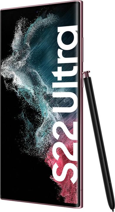 Actual product image Samsung Galaxy S22 Ultra EU (256 GB, Burgundy, 6.80", Dual SIM, 5G)