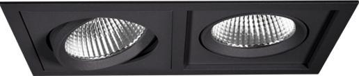 Actual product image LTS Licht&Leuchten LED recessed spotlight SCEKLP 10.3030.50 sw (3530 lm)