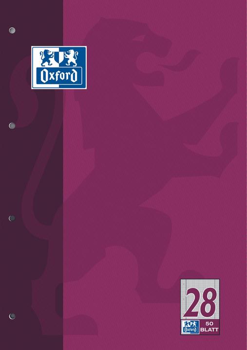 Actual product image Oxford School notepad, A4, ruling 28 (A4, Lined, Hardcover)