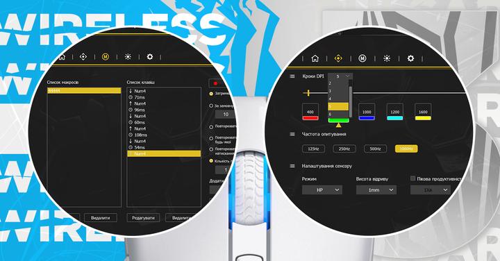 Actual product image Hator Pulsar 3 Wireless, white - Optical Yellow 100M Switches PixArt PMW 3311 (HTM631) (Cable)