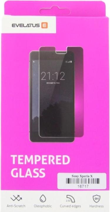 Produktbild Evelatus Xperia X Tempered glass (1 Stück, Sony Xperia X)
