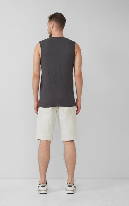 Produktbild S.Oliver T-Shirt Baumwoll-Tanktop mit Flammgarnstruktur (M)