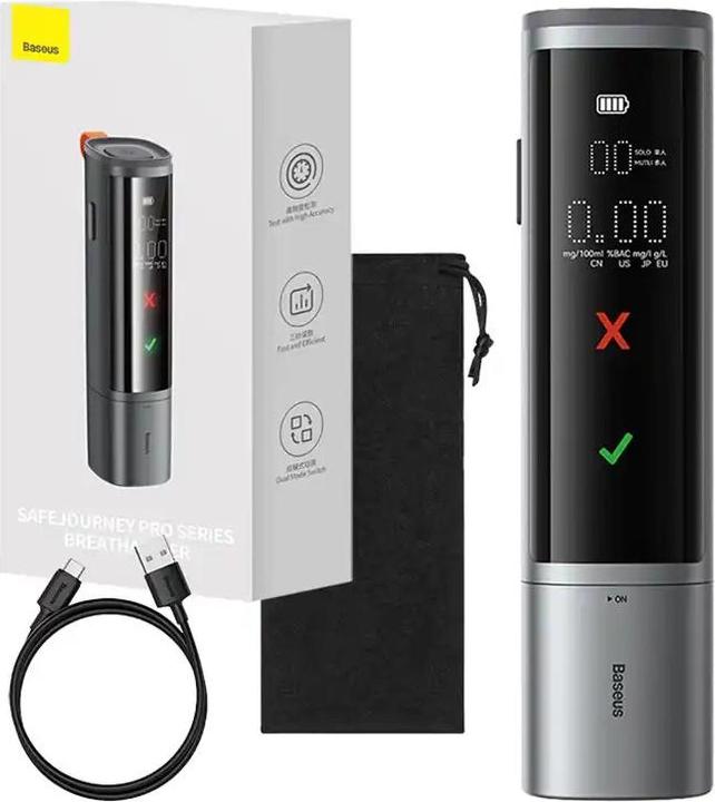 Baseus Electronic Breathalyzer SafeJourney Pro (Grey)