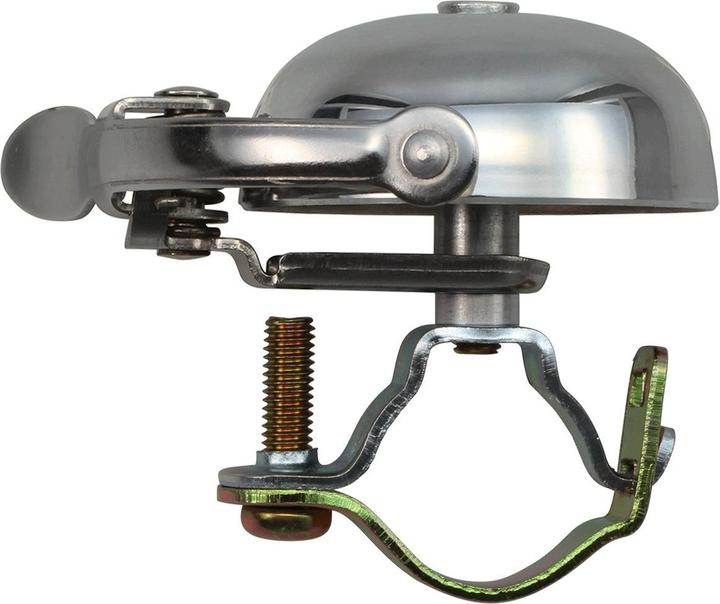 Actual product image Crane Sakura bell - handlebar clamp - polished silver