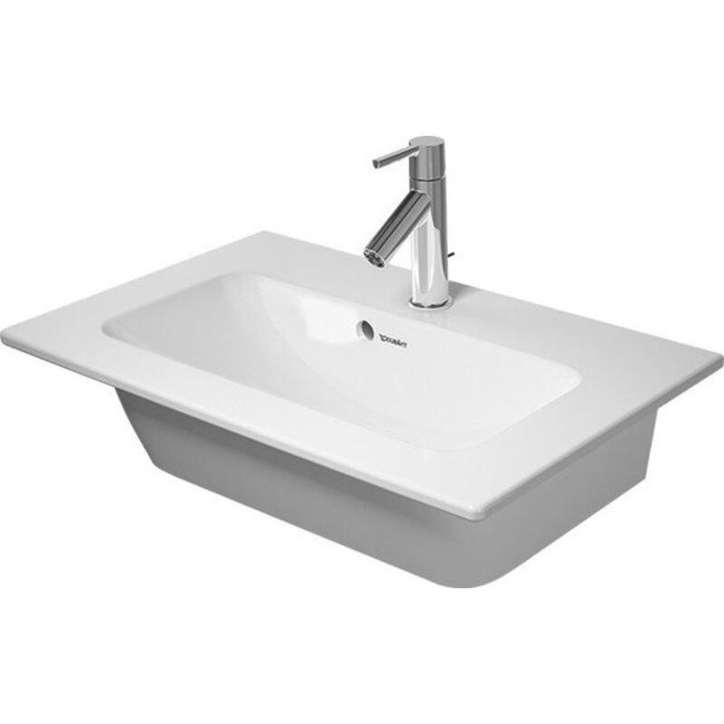 Duravit, Waschbecken, Möbel-WT ME by Starck compact m ÜL m HLB 630x400mm o Hahnloch weiss WG (400 mm, 630 mm)