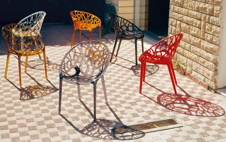 Actual product image CLP CRYSTAL stacking chair, transparent