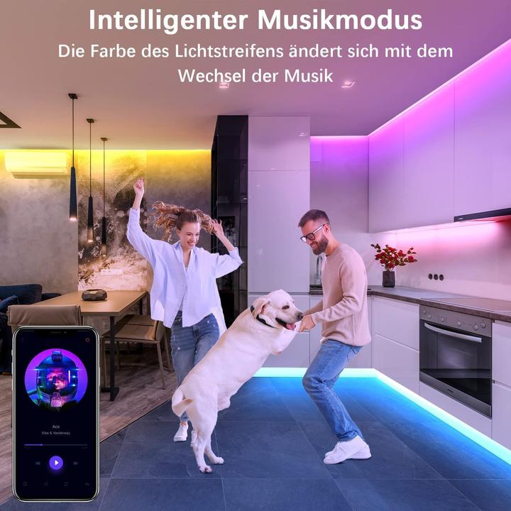Image du produit Lumina Swiss Kit de bandes LED Smart Alexa (RGB, 5000 cm, Intérieur)