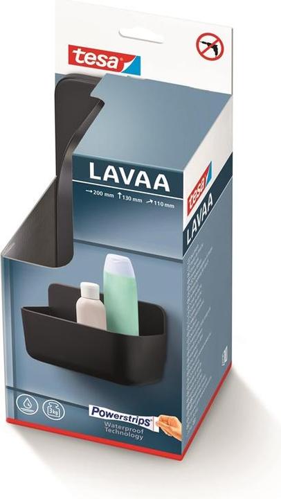 Actual product image tesa LAVAA Shower basket, small incl. adhesive solution without drilling