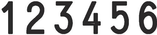 Actual product image Trodat Numeral ribbon stamp