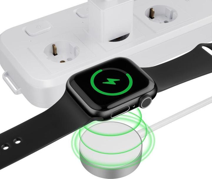 Actual product image Tech-Protect Ultraboost Magnetic Charging Cable 120cm Apple Watch White
