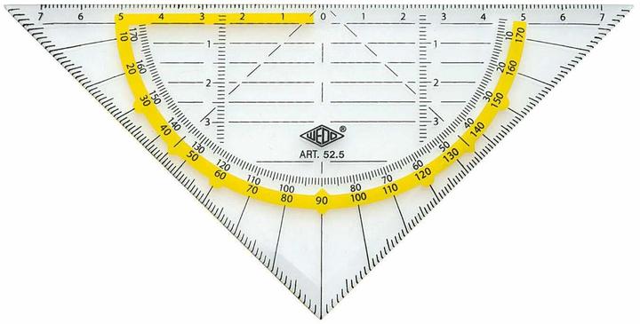 Wedo Geometrie-Dreieck (16 cm, Kunststoff)