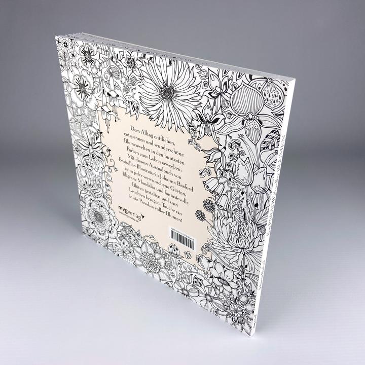 Actual product image A paradise full of flowers: colouring book for adults