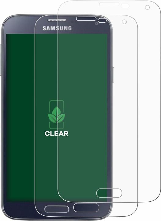 Produktbild ScreenLeaf Schutzfolie nachhaltiger Displayschutz Displayschutzfolie Folie Klar Transparent (2 Stück, Samsung Galaxy S5 Neo)