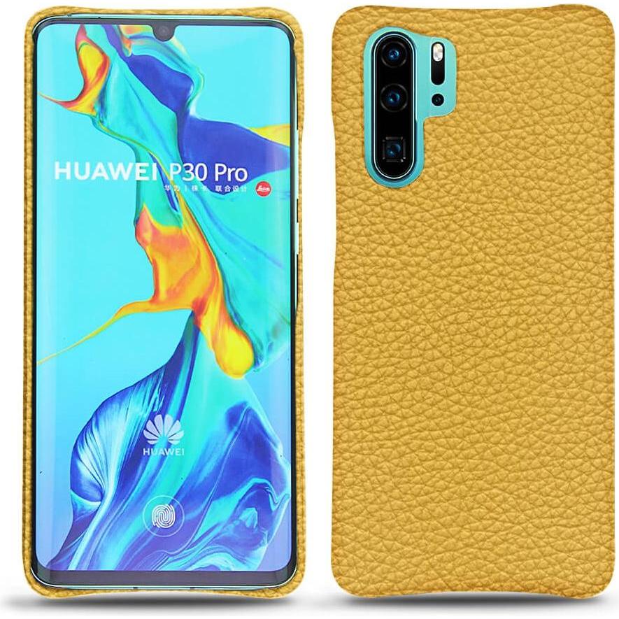 Noreve Lederschutzhülle (Huawei P30 Pro), Smartphone Hülle, Orange