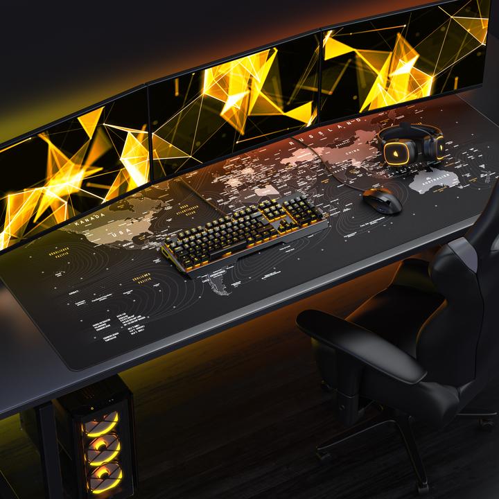 Immagine prodotto Titanwolf Tappetino per mouse da gioco, tappetino per mouse da gioco 1600 x 600 mm XXXL speed, tappetino per (XXL)