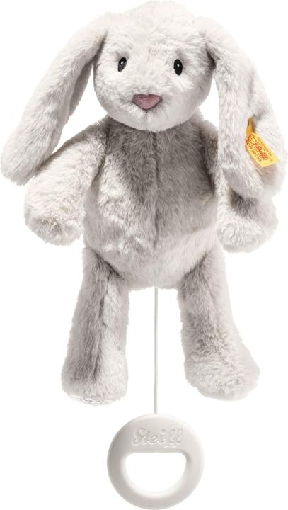 Steiff Il mio primo carillon Steiff Hoppie coniglio grigio chiaro 26 cm