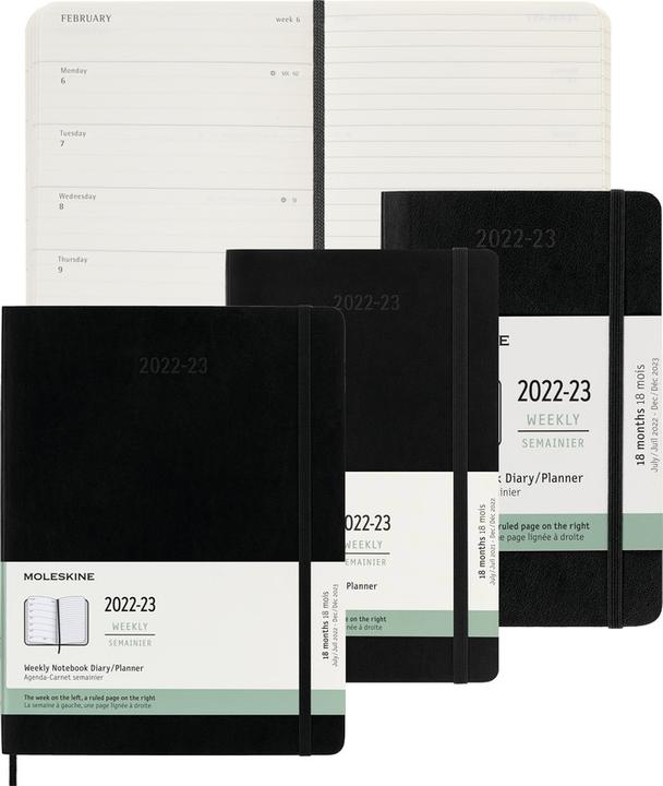 Image du produit Moleskine Agenda scolaire Soft Cover (13 x 21 cm, Anglais)