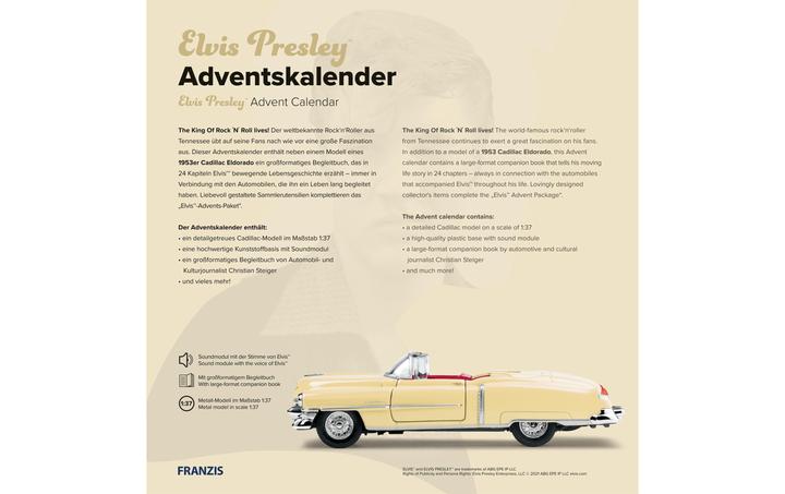 Image du produit Franzis Calendrier de l'Avent Elvis Presley