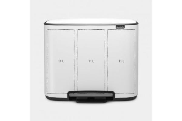 Image du produit Brabantia Bo Poubelle à pédale 3 x 11 L (33 l)