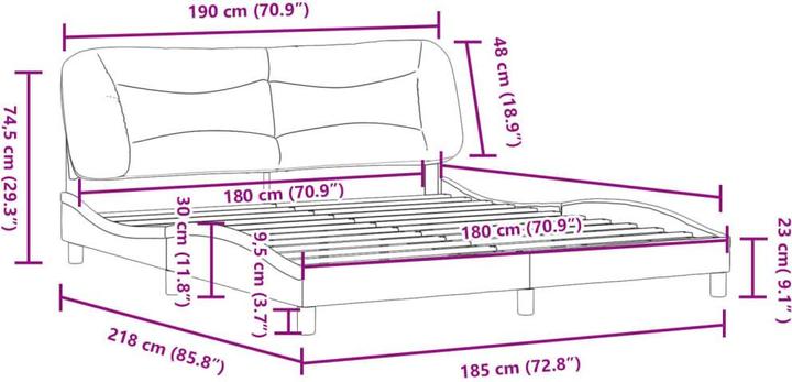 Image du produit vidaXL Bettgestell (180 x 200 cm)